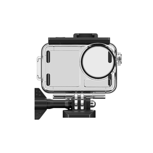 适配DJI 大疆Action4/3/5pro/6防水壳 运动相机潜水 冷靴口扩展运动保护壳60米深度潜水滤镜 action5pro配件