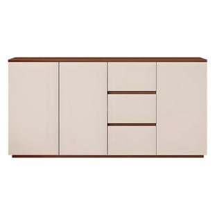 全实木餐边柜靠墙一体储物柜客厅收纳柜现代简约橱柜家用置物柜子