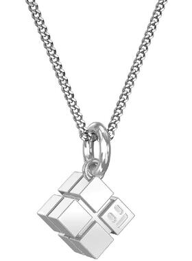 YULUSUI微笑魔方项链学生党配饰