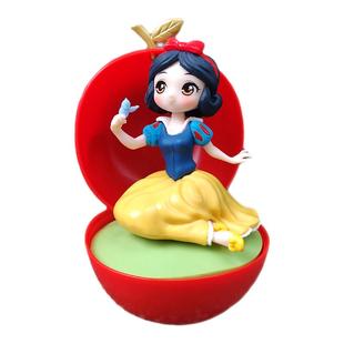 白雪公主贝儿长发美人鱼扭蛋摆件拼装玩具大号惊喜球趣味女孩礼物