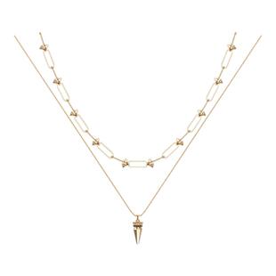 Riotlily/艾特里里摇滚时代系列项链双链铆钉酷感个性叠搭礼物