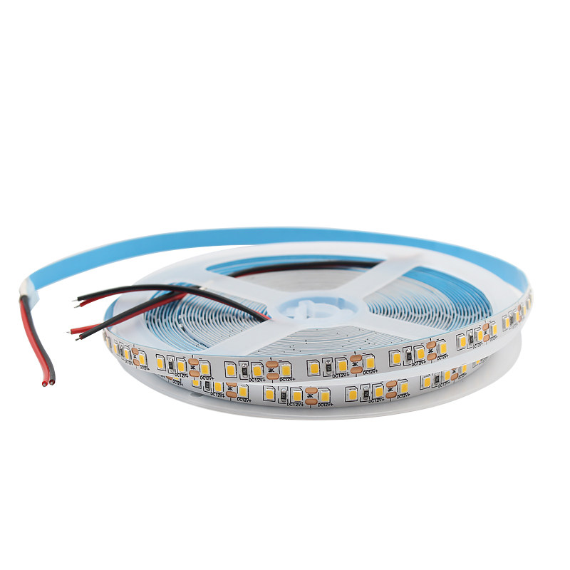 12V低压LED灯带5MM板自粘超亮家装3500K柜子灯光源软灯条贴片套管