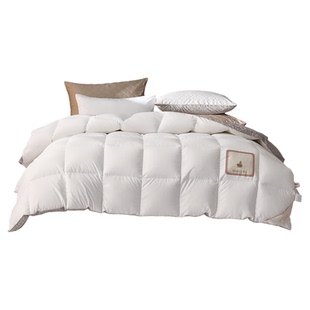 水星家纺95白鹅绒加厚保暖冬被芯抗菌被子四季被羽绒被断码清仓