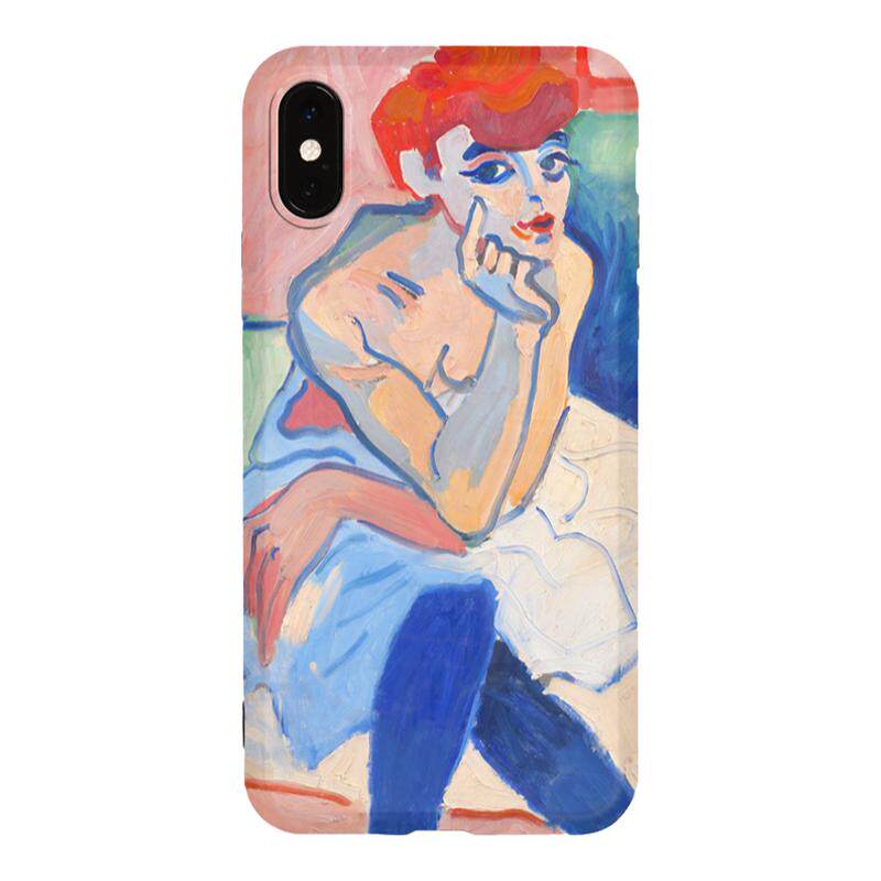 野兽派名画油画时尚艺术创意 小众手机壳适用苹果iphone14pro13pro