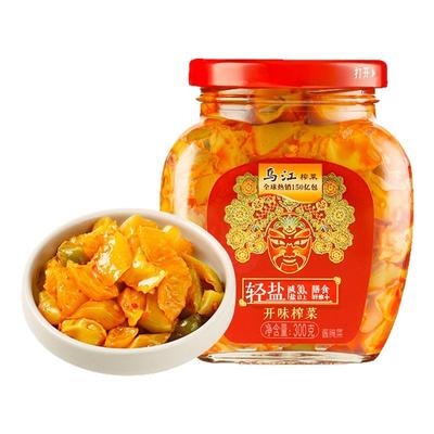 乌江香辣开味瓶装榨菜300g开味榨菜下饭菜咸菜开胃榨菜涪陵榨菜