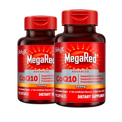 【自营】MegaRed脉拓美国进口高含量辅酶q10软胶囊熬夜护心脏2瓶