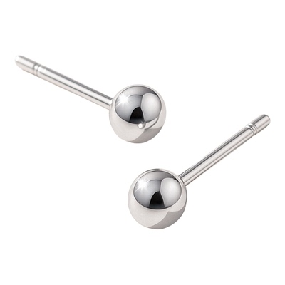 AJIDOU阿吉豆纯银耳钉养耳洞