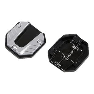 电动车侧边撑加大底座脚撑加宽防滑边撑套踏板车单支垫改装零配件