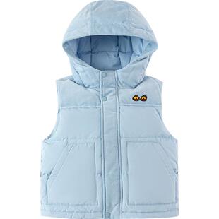 巴拉巴拉男童羽绒服马甲宝宝背心秋冬季新款童装儿童外穿婴儿连帽