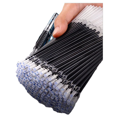 香彩黑色全针管子弹头中性笔芯