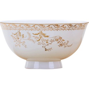 碗家用5寸景德镇防烫高脚碗米饭碗陶瓷吃饭6寸创意泡面碗骨瓷餐具