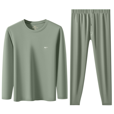 七匹狼男纯棉秋衣裤保暖内衣套装