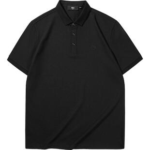 HLA/海澜之家男士冰丝短袖POLO衫新款翻领商务大码上衣半袖T恤男