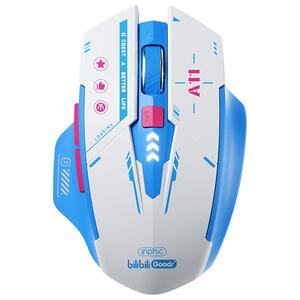 英菲克A11哔哩哔哩联名蓝牙三模无线鼠标可充电式静音无声笔记本