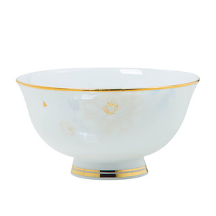 花开富贵碗碟套装家用轻奢陶瓷餐具景德镇碗盘组合乔迁送礼碗筷盘