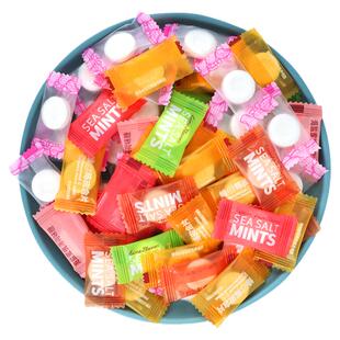 维c陈皮含片5斤维生素C清凉海盐薄荷味糖果清新口气散装发批商用