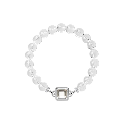 KKLUE天然白水晶手串多戴法手链