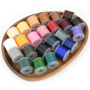 不散股蜡线0.4mm30米 小轴线手工DIY手缝皮革圆蜡线串珠线绳可烧