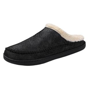 棉拖鞋男冬季大码4647室内保暖2025新款防滑加绒外穿毛绒棉鞋男士