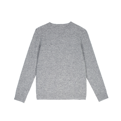 逸阳圆领保暖羊毛彩点针织衫