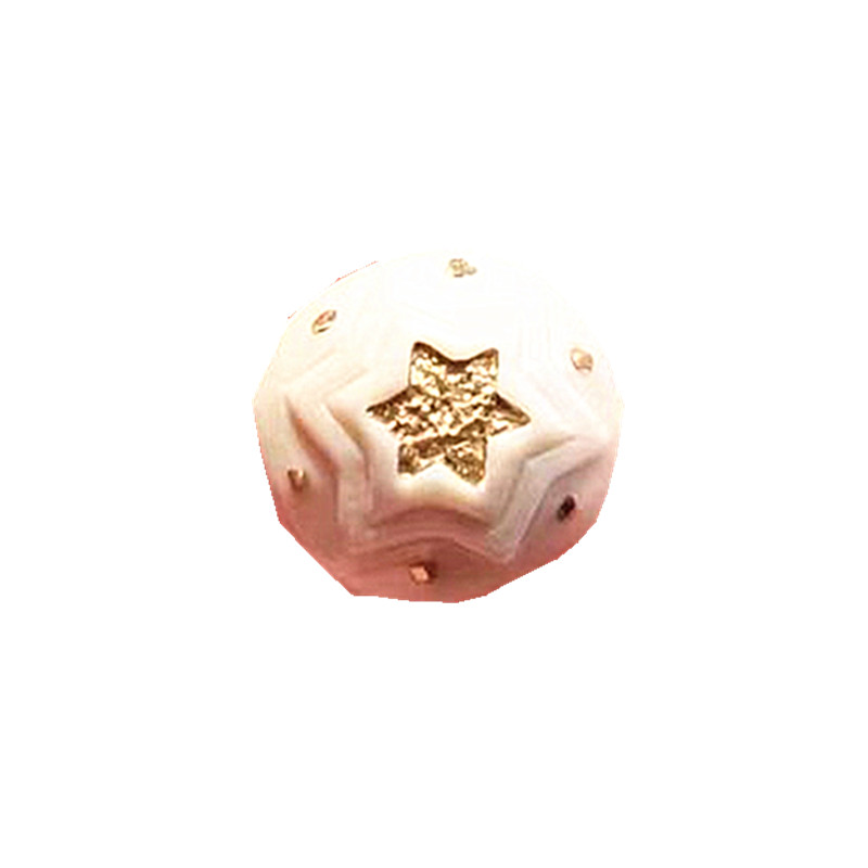 苏工猛犸象牙日月星辰纯金腰珠