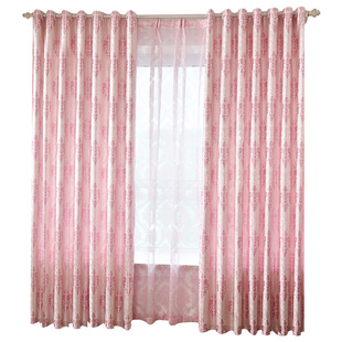 2025新款简约仿真丝双面花遮光厚遮阳3米高客厅卧室落地成品窗帘