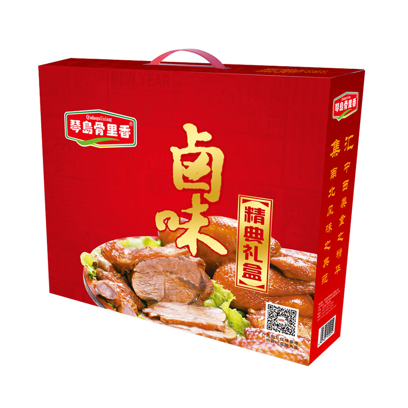 琴岛骨里香经典卤味卤味中秋熟食礼盒新年礼盒火腿酱牛腱大礼包