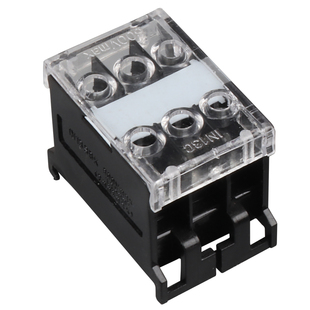 接线端子排IN-411S导轨式IN12 13 20 30 100 200BK铜接线排接线柱