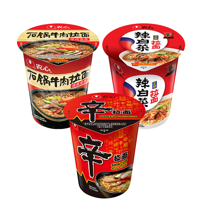 农心辛拉面辣白菜石锅牛肉杯面