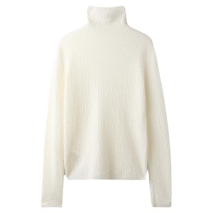 PENNYPENG云暖雅心 秋冬新款舒适百搭保暖羊绒自由领设计感打底衫