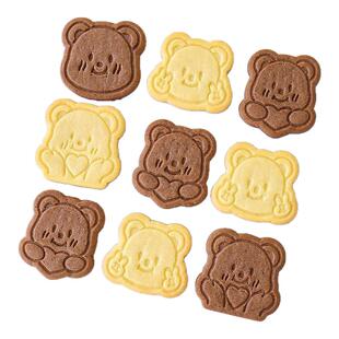 小熊饼干蛋糕装饰黄油小熊爱心卡通动物摆件生日甜品烘焙点缀商用
