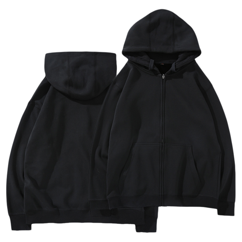拉链卫衣定制帽衫印字刺绣logo秋冬季开衫展会男女工作服外套加绒