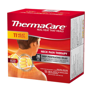 美国直邮 Thermacare 热敷带肩颈腕部热敷贴脖子成人男性女性11片
