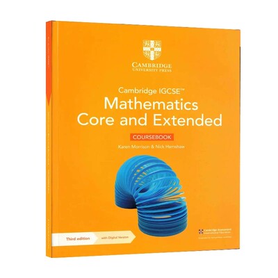 包邮进口英国剑桥大学出版社原版Cambridge IGCSE®Mathematics Core and Extended Coursebook  数学扩展学生用书 Third edition