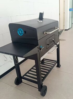 多功能黑色不锈钢烧烤炉家用户外烧烤架美式露营烧烤架户外烤架
