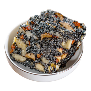 手工无添加黑芝麻红枣枸杞核桃软糕片低甜度营养糕零食500g软糯