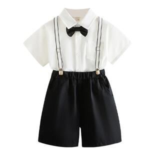 男童小西装西装套装儿童礼服钢琴花童主持人宝宝周岁生日演讲夏季