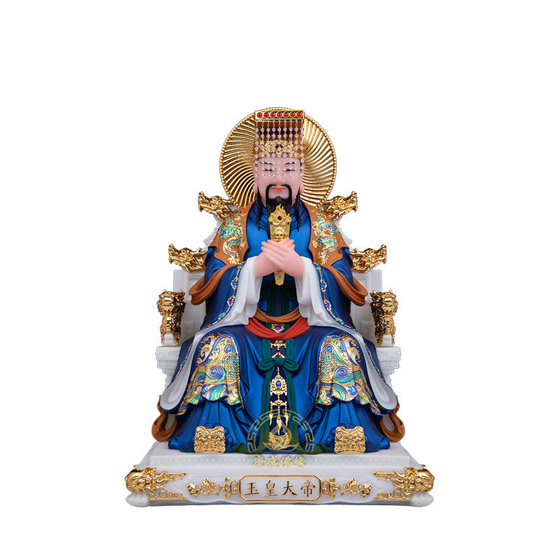 玉皇大帝与王母娘娘神像供奉摆件