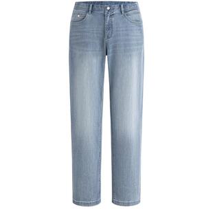 Navigare意大利小帆船抗菌蓝色牛仔裤男2026春夏新款弹力阔腿裤