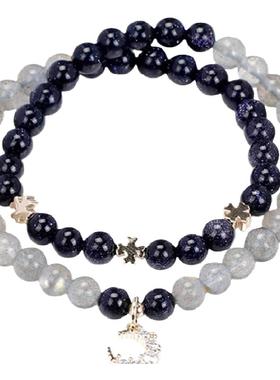 星月神话水晶浪漫韩版多圈手串