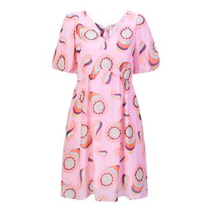 tanni新款优雅清新淑女温柔X廓形中长款连衣裙TL11DR171A