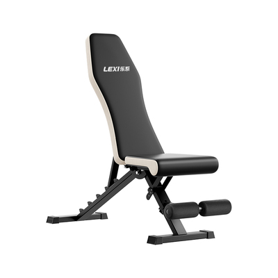 乐系可折叠哑铃凳卧推凳仰卧起坐辅助器家用多功能专业健身器材