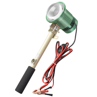 12V歼灭炮头灯超亮聚光远射手持款强光激光炮户外夜钓鱼赶海专用