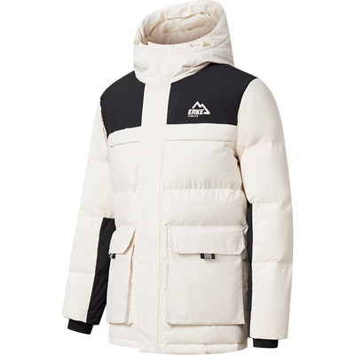 erke/鸿星尔克羽绒服男中长款