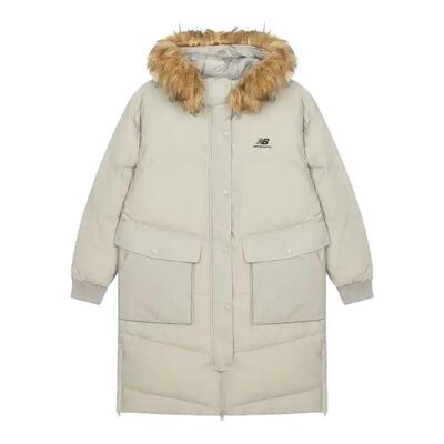 New Balance NB女款运动休闲中长连帽保暖羽绒服AWJ14354-ARF