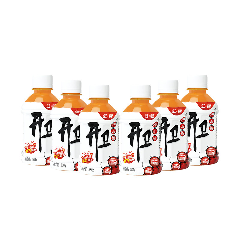 开卫官方正品280g山楂汁6瓶装