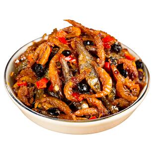 湖南特产下饭菜开胃菜小鱼小虾零食农家柴火鱼仔拌饭虾酱下酒瓶装