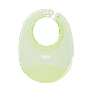 英氏宝宝吃饭围兜硅胶防水超软兜儿童小孩喂饭兜口水围嘴婴儿饭兜