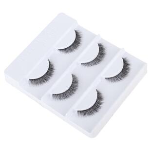 至优短款眼上睫毛自然仿真浓密交叉上班族素颜淡裸妆3D立体假睫毛