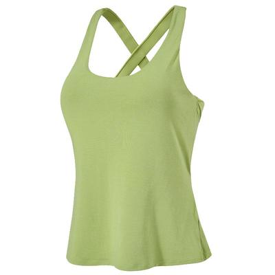 岚纹假两件防震聚拢运动美背背心